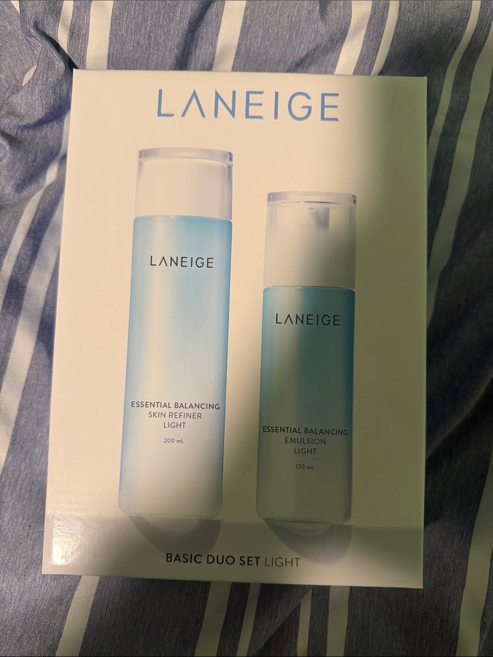 LANEIGE Light Blue Essential Balancing Duo - Toner & Emulsion